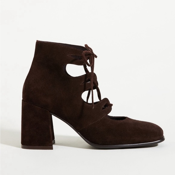 Jeffrey Campbell Suede Lace-Up Heels - NWT - Picture 5 of 5